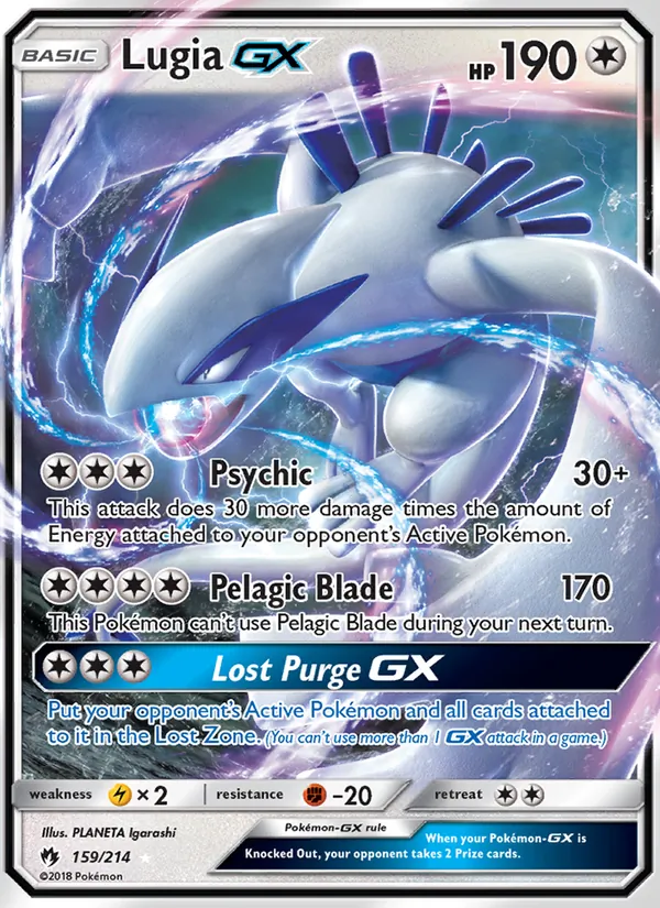 Lugia GX card