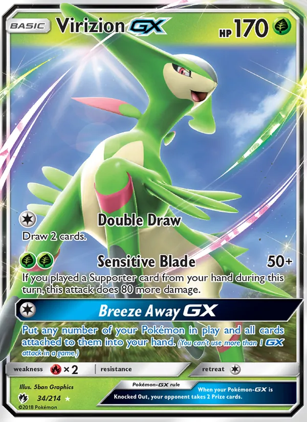 Virizion GX card