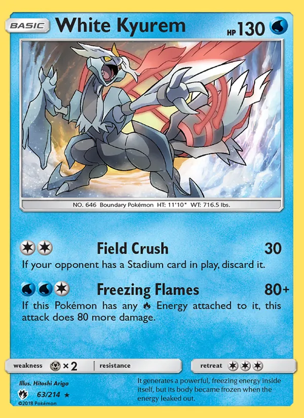 White Kyurem card