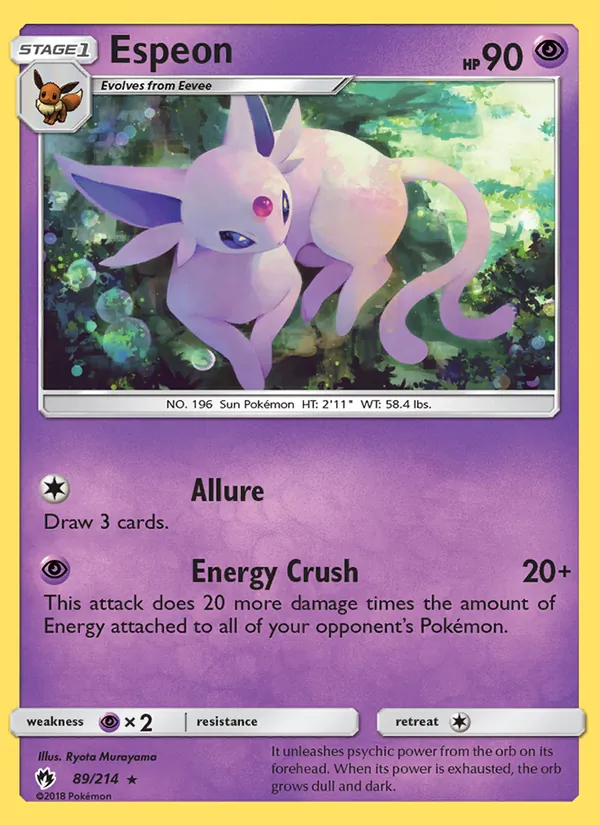 Espeon Pokémon card