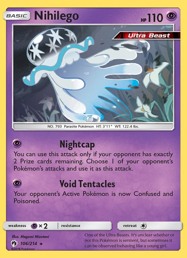Nihilego Pokémon card