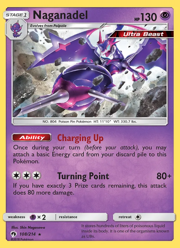 Naganadel Pokémon card