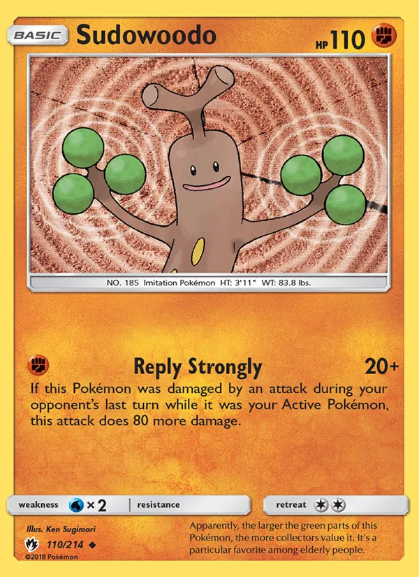 Sudowoodo card