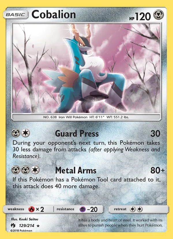 Cobalion Pokémon card