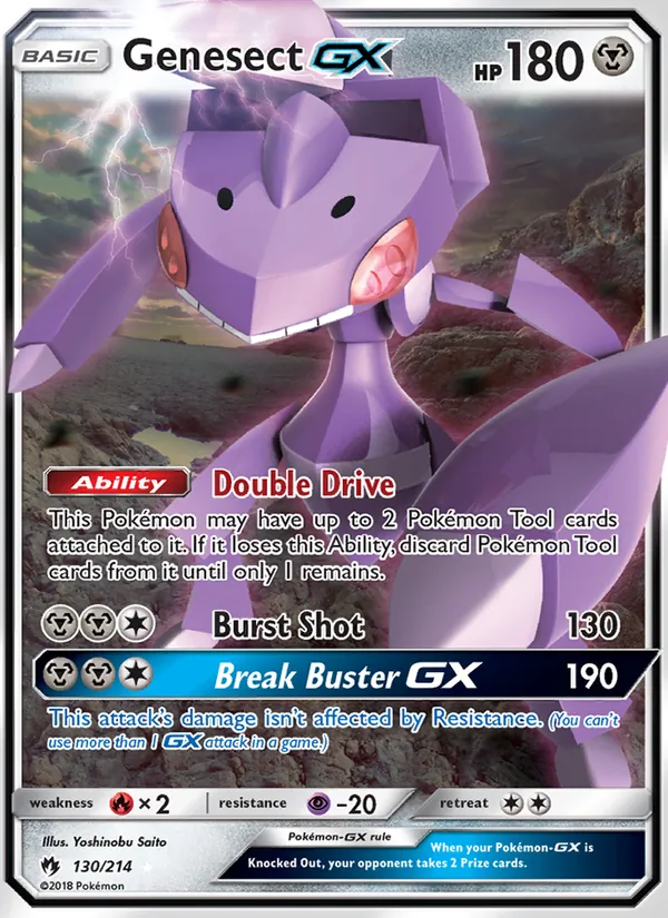Genesect GX Pokémon card
