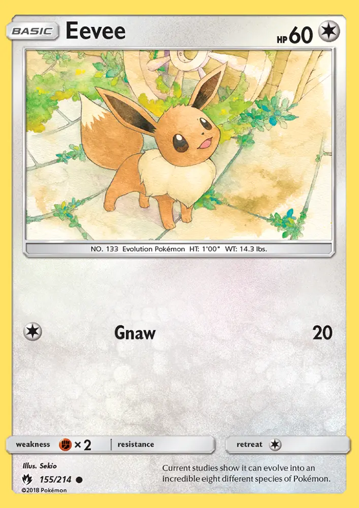 Eevee Pokémon card