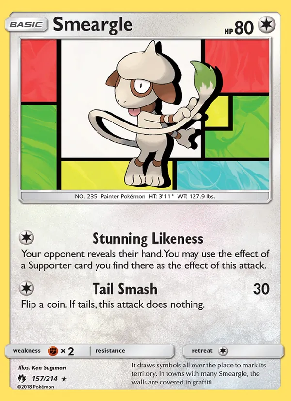 Smeargle Pokémon card