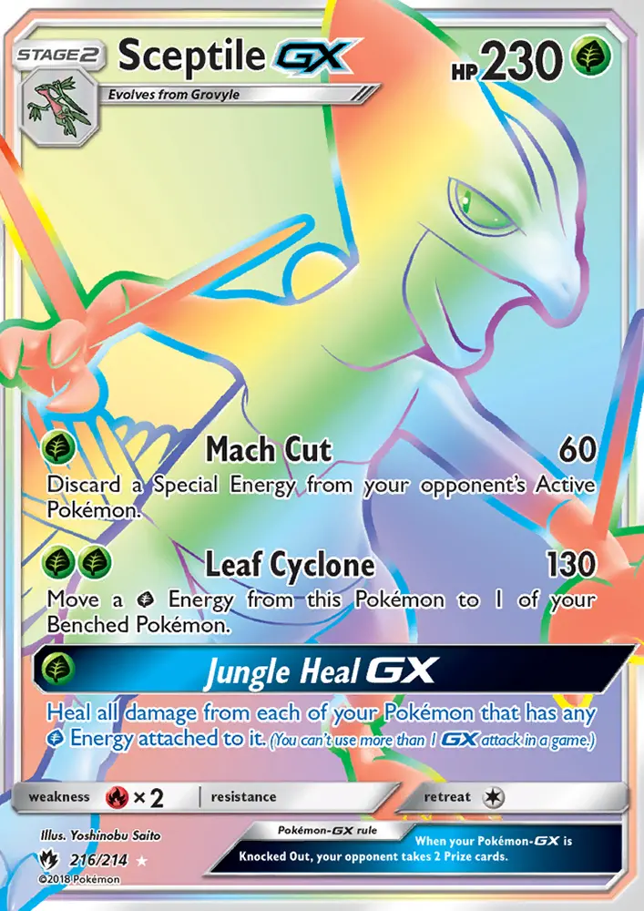 Sceptile GX Pokémon card