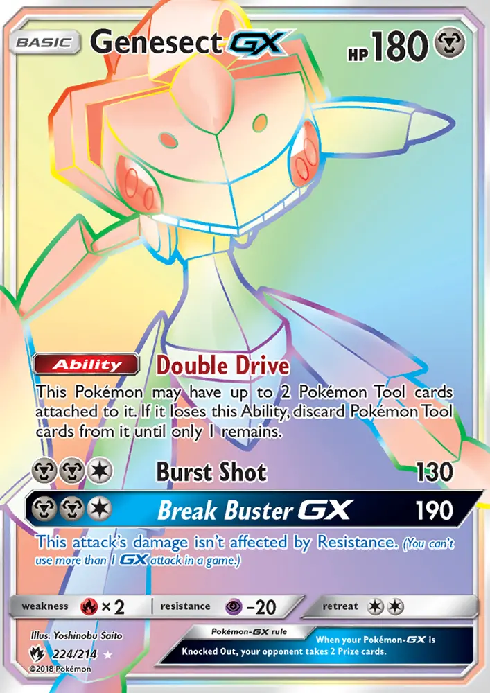Genesect GX Pokémon card