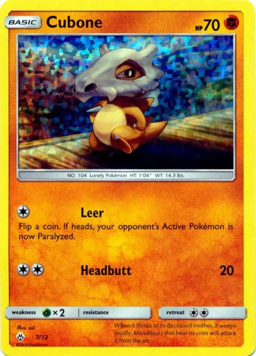 Cubone Pokémon card