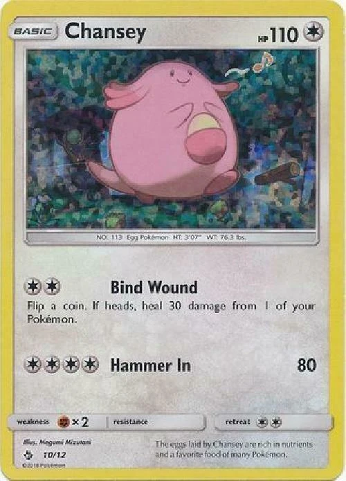 Chansey Pokémon card