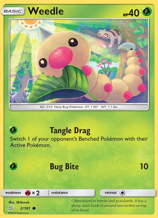 Weedle card