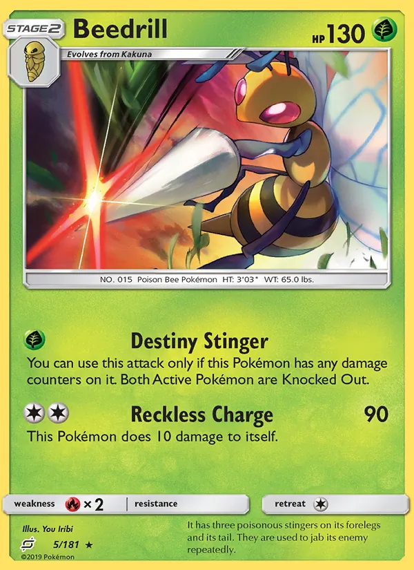 Beedrill Pokémon card