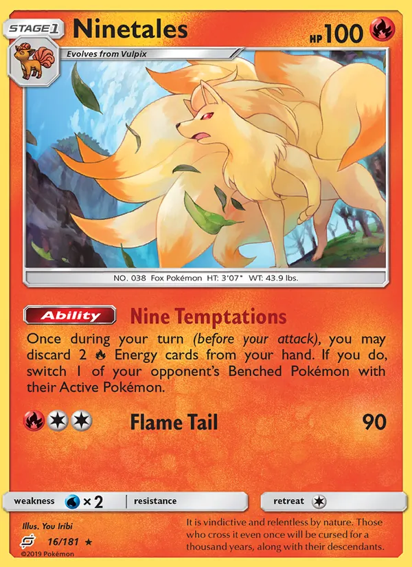 Ninetales Pokémon card