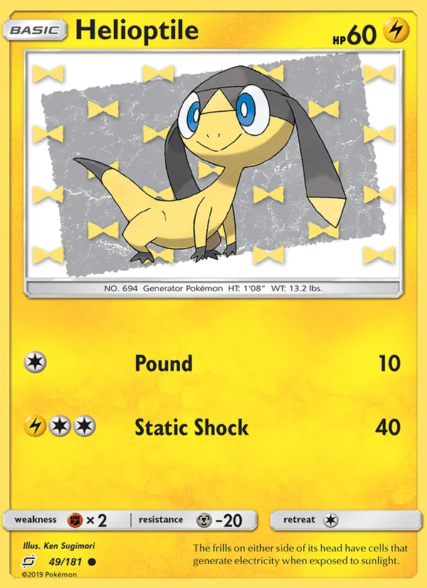 Helioptile Pokémon card