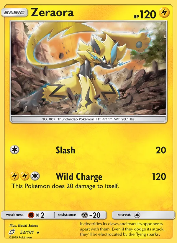 Zeraora Pokémon card