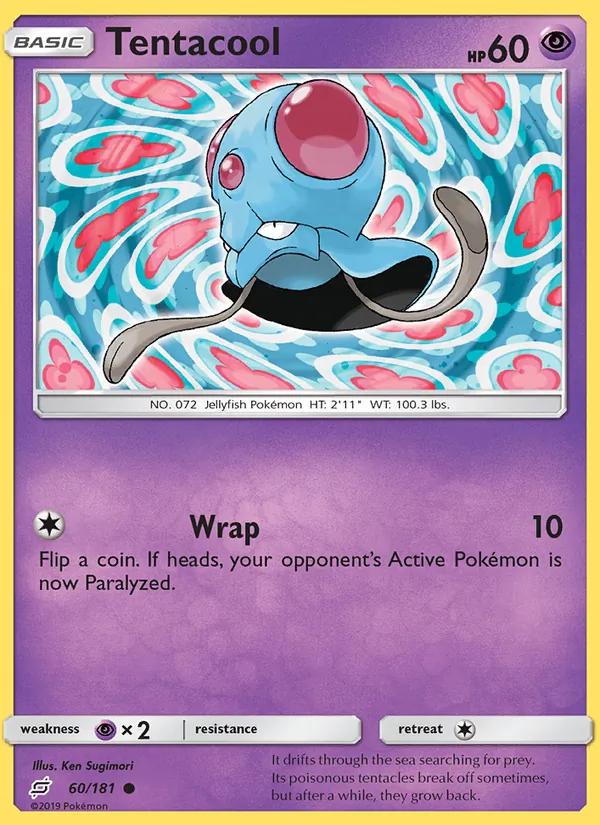 Tentacool Pokémon card