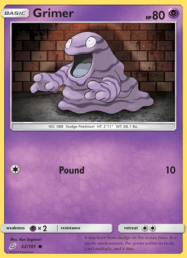 Grimer Pokémon card