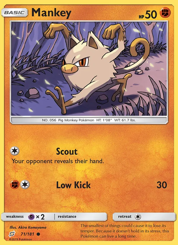 Mankey card