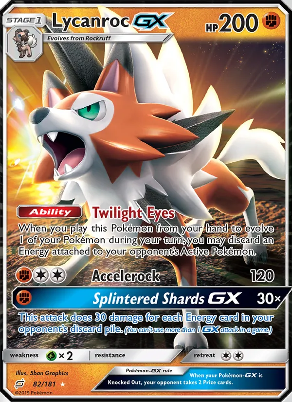 Lycanroc GX card
