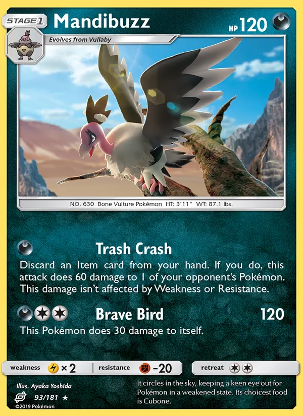Mandibuzz Pokémon card