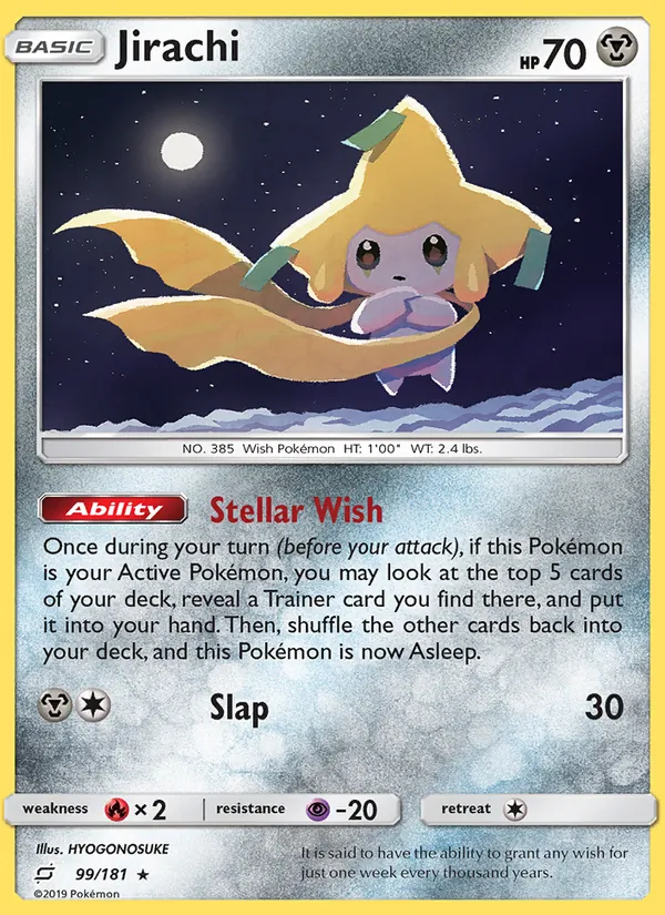 Jirachi Pokémon card