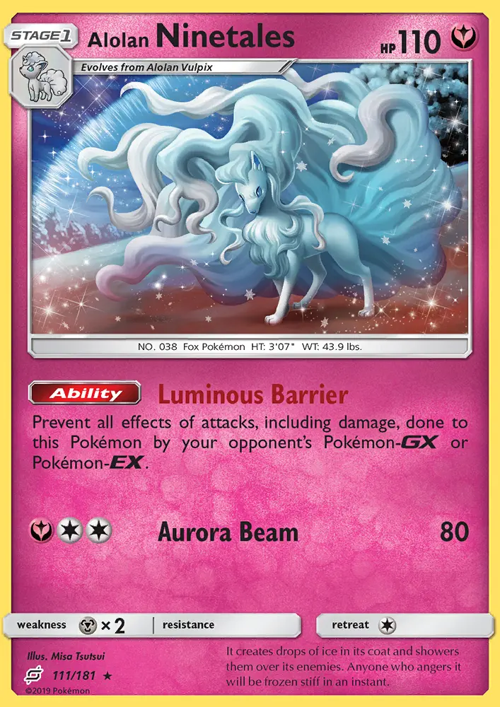 Alolan Ninetales Pokémon card