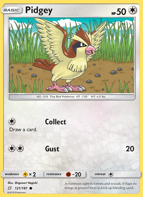 Pidgey Pokémon card