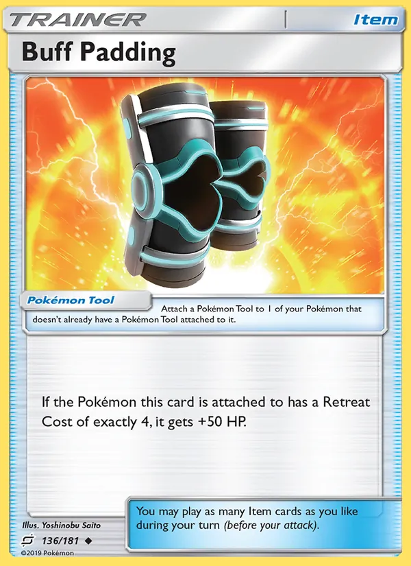 Buff Padding card