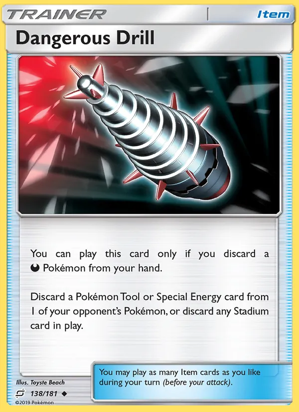 Dangerous Drill card