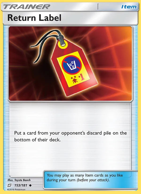 Return Label card