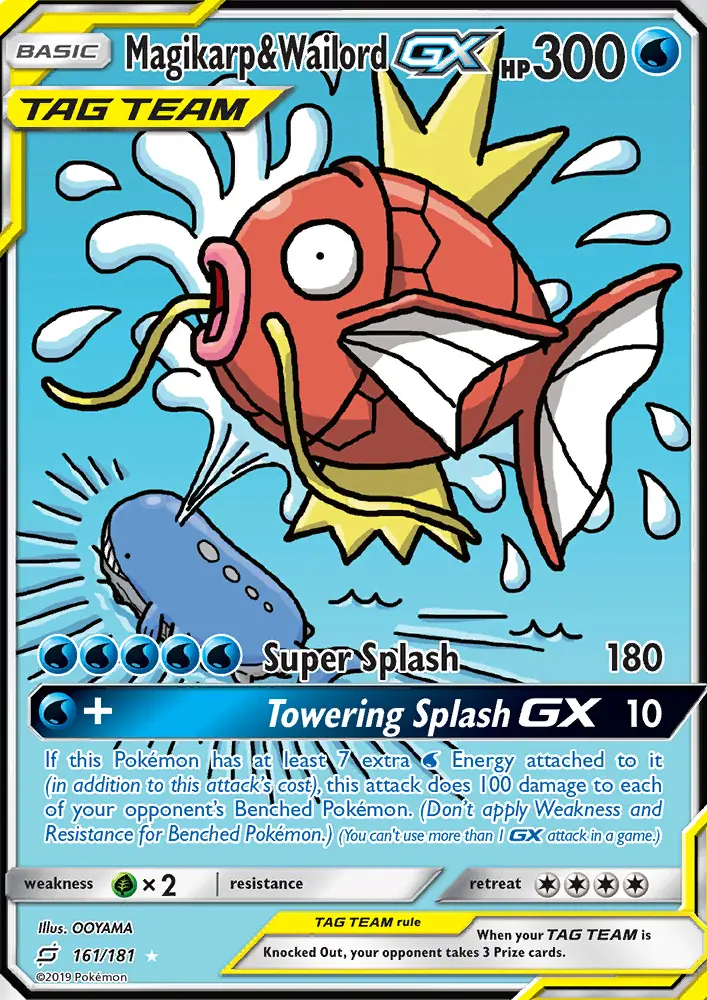 Magikarp & Wailord GX Pokémon card