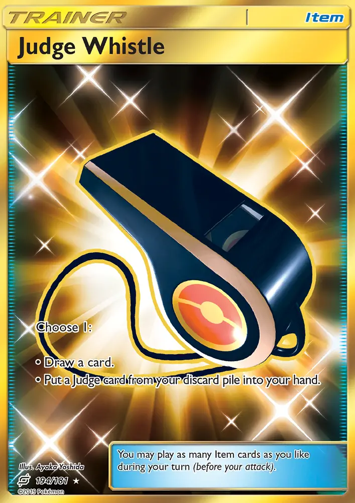 Judge Whistle Pokémon card