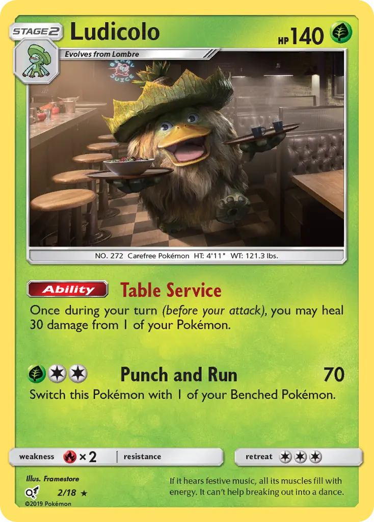 Ludicolo Pokémon card