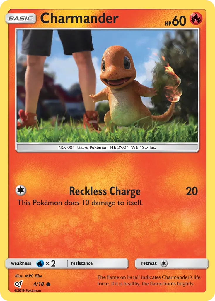 Charmander Pokémon card