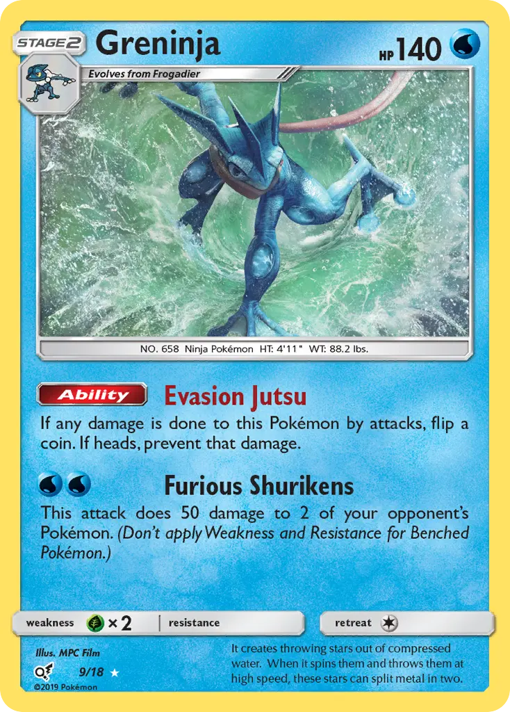 Greninja Pokémon card