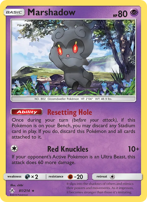 Marshadow & Machamp GX card