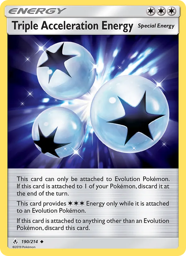 Triple Acceleration Energy card