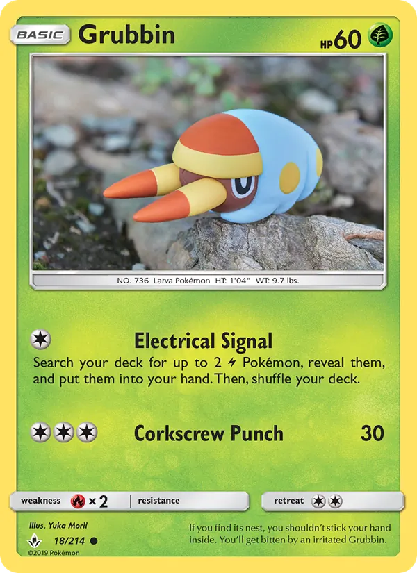 Grubbin Pokémon card
