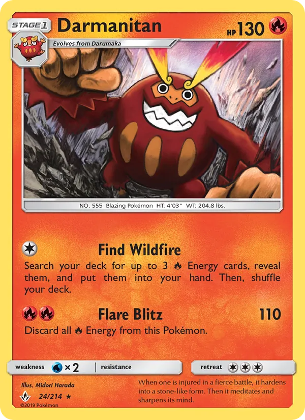 Darmanitan Pokémon card