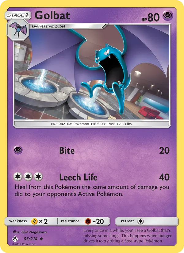 Golbat Pokémon card