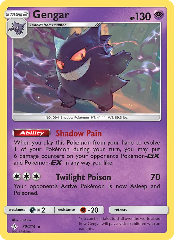 Gengar Pokémon card