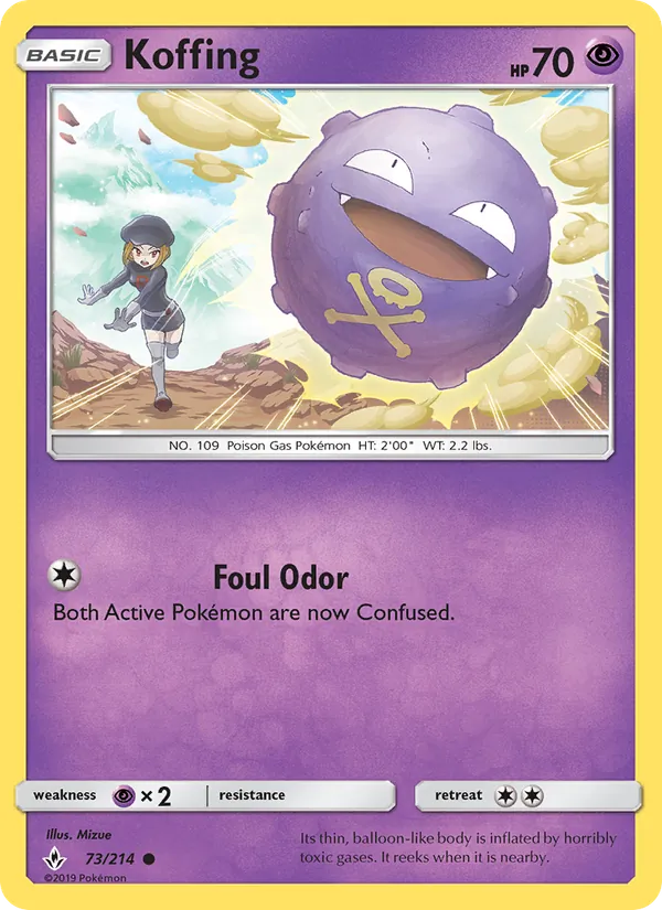 Koffing Pokémon card
