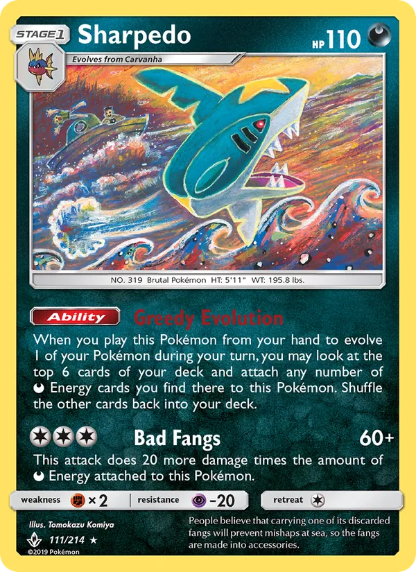 Sharpedo card
