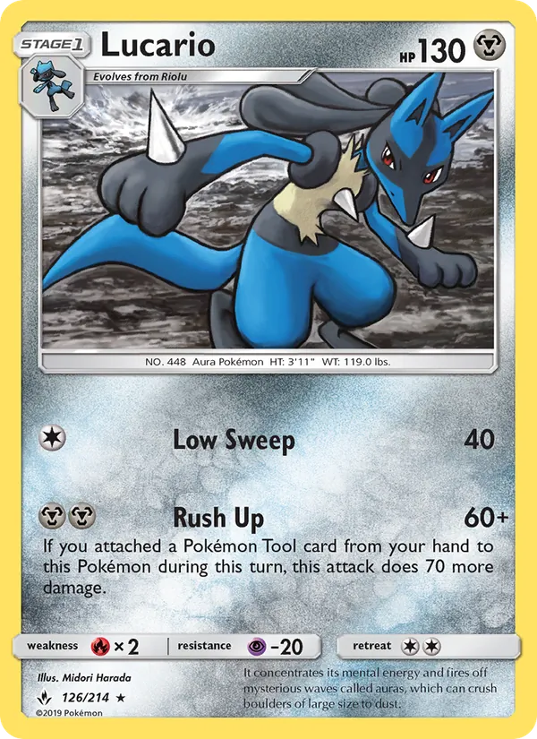 Lucario Pokémon card