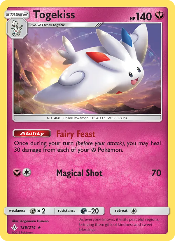 Togekiss Pokémon card