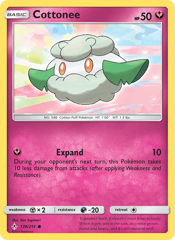 Cottonee Pokémon card