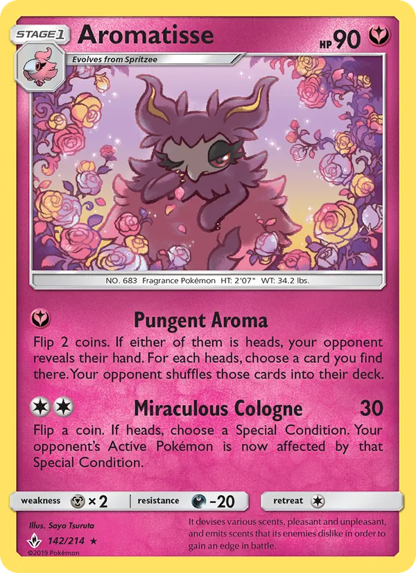 Aromatisse Pokémon card