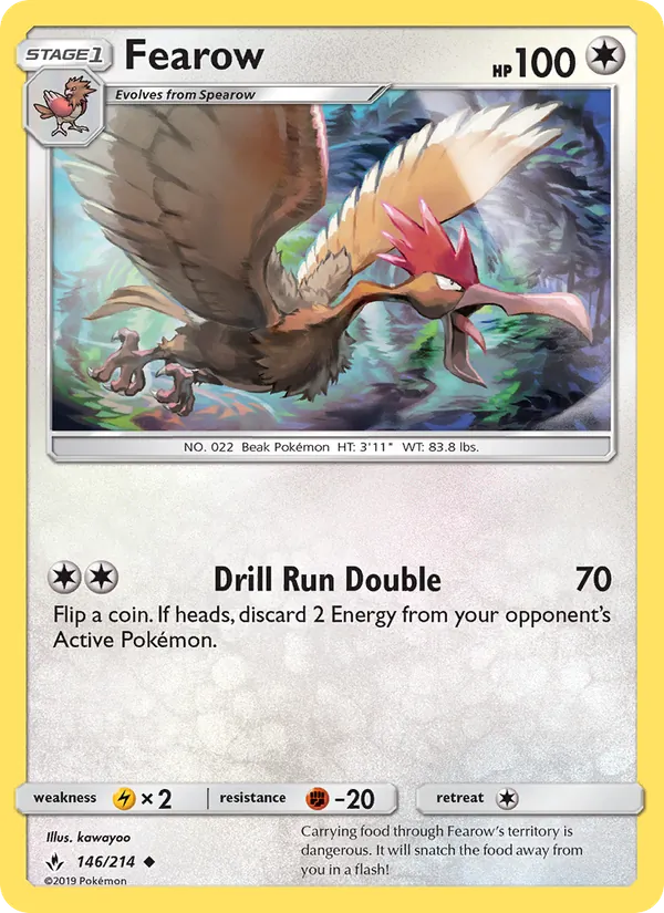 Fearow Pokémon card