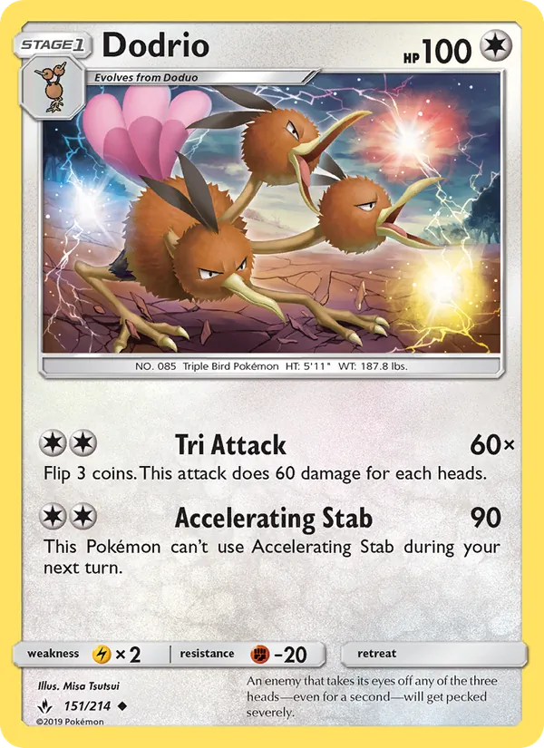 Dodrio Pokémon card